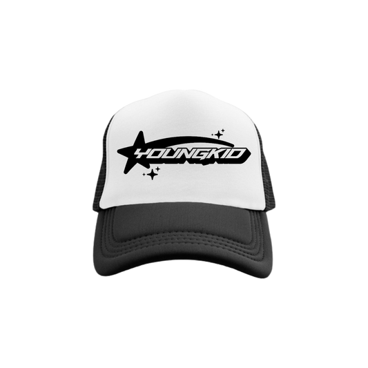 YK logo trucker hat (B&W)